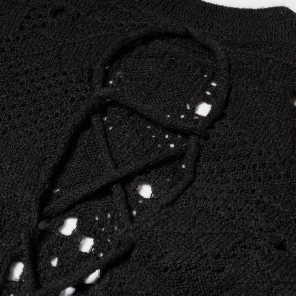 Open-back openwork sweater - Picture 5 of 5
